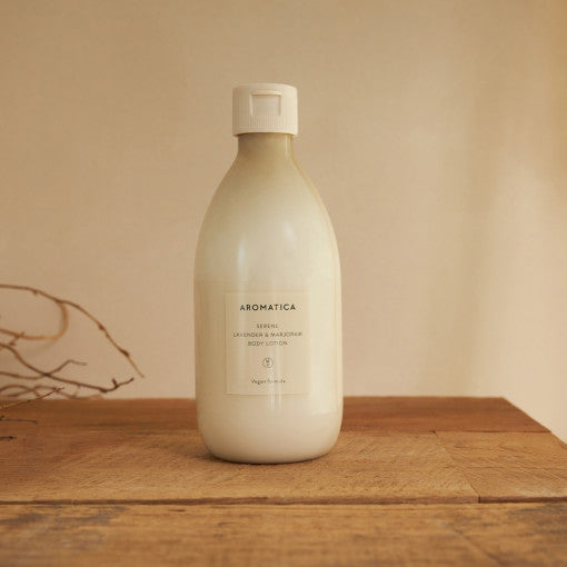 AROMATICA Serene Lavender & Marjoram Body Lotion 300ml Available on Seoulbazaar, your online store for trendy korean products.