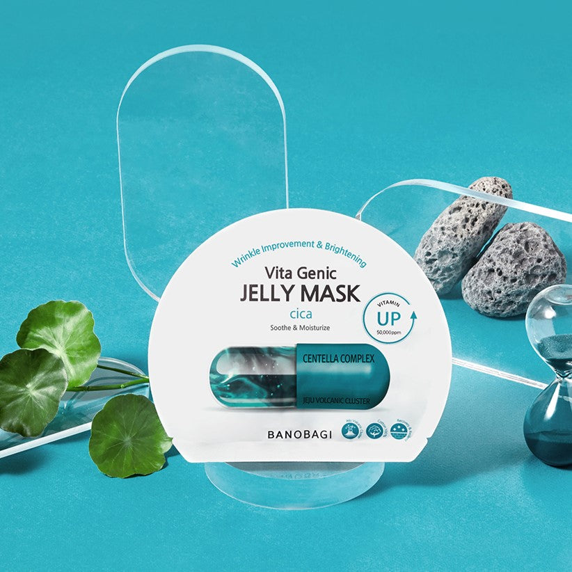 BANOBAGI Vita Genic Jelly Mask #Cica Available on Seoulbazaar, your online store for trendy korean products.
