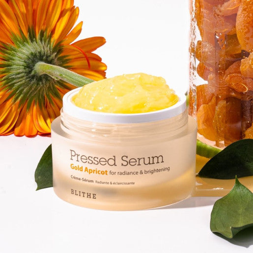 BLITHE Pressed Serum Gold Apricot 27ml/50ml Available on Seoulbazaar, your online store for trendy korean products.