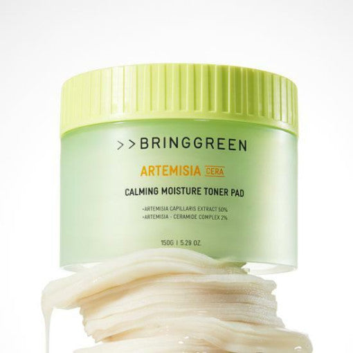 BRINGGREEN Artemisia Cera Calming Moisture Toner Pad 90p 150g Available on Seoulbazaar, your online store for trendy korean products.