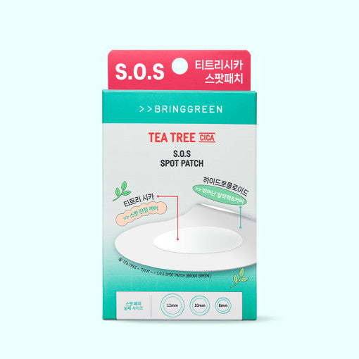 BRINGGREEN Tea Tree Cica SOS Spot Patch 75p Available on Seoulbazaar, your online store for trendy korean products.