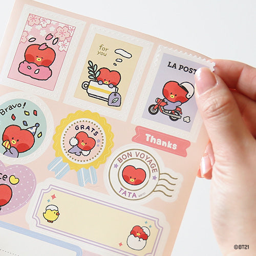 BT21 Minini Removable Gift Stickers Available on Seoulbazaar, your online store for trendy korean products.