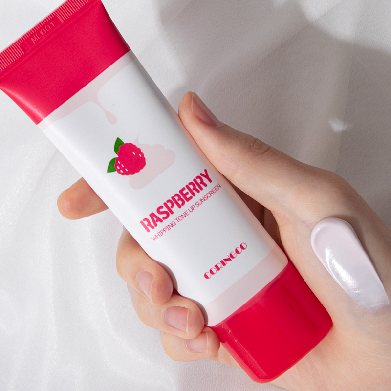 CORINGCO Rasberry Whipping Tone Up Sunscreen 50ml Available on Seoulbazaar, your online store for trendy korean products.