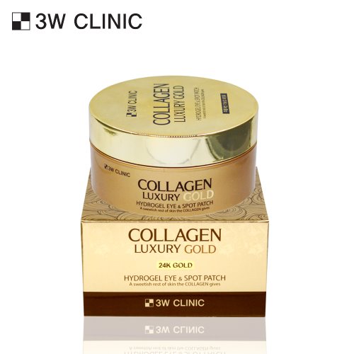 3W CLINIC Collagen Luxury Gold Hydrogel Eye & Spot Patch 90g Available on Seoulbazaar, your online store for trendy korean products.