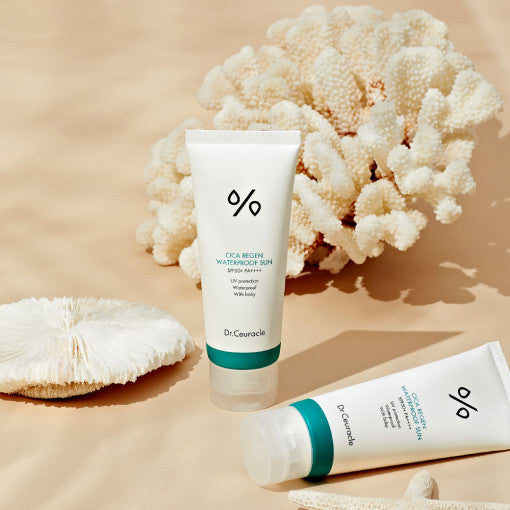 DR.CEURACLE Cica Regen Waterproof Sun SPF50 PA++++ 100ml Available on Seoulbazaar, your online store for trendy korean products.