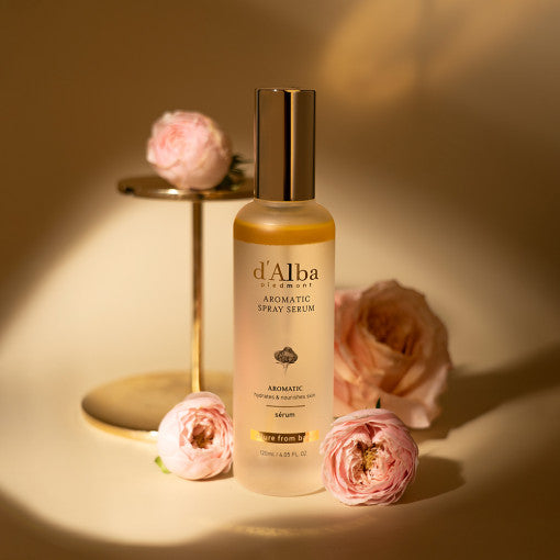 D'ALBA Vegan Aromatic Mist Serum 120ml Available on Seoulbazaar, your online store for trendy korean products.