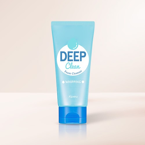 A'PIEU Deep Clean Foam Cleanser Whipping 130ml Available on Seoulbazaar, your online store for trendy korean products.