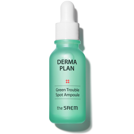 THE SAEM Derma Plan Green Trouble Spot Ampoule 20ml Available on Seoulbazaar, your online store for trendy korean products.