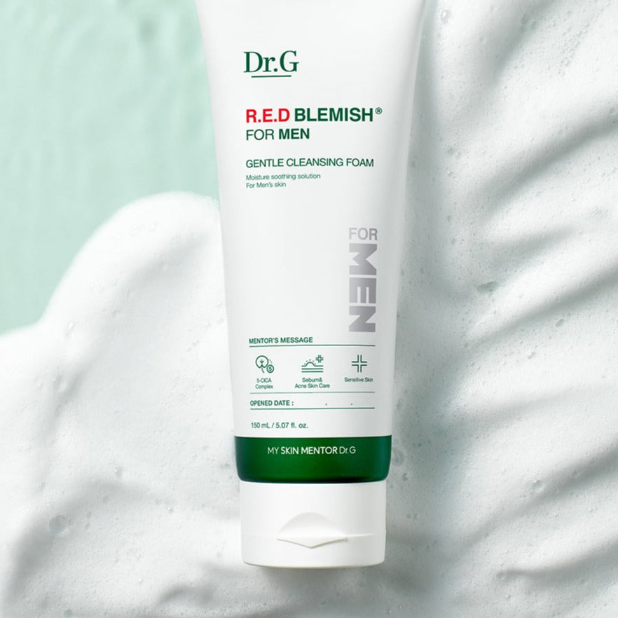 Dr.G Red Blemish For Men Gentle Cleansing Foam 150ml Available on Seoulbazaar, your online store for trendy korean products.