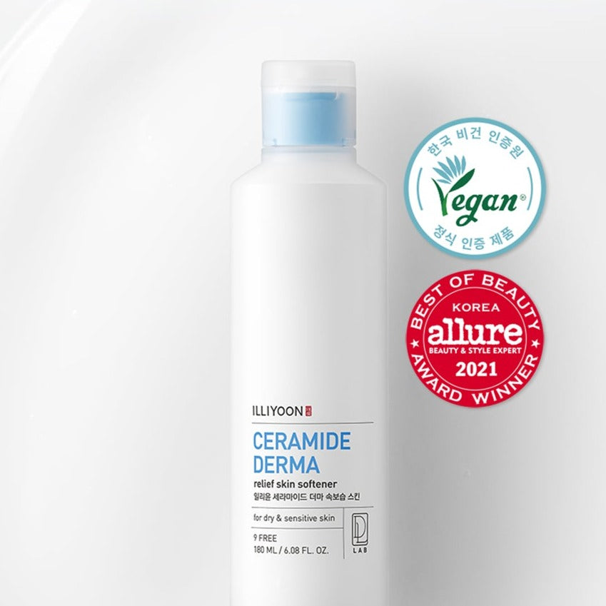 ILLIYOON Ceramide Derma Relief Skin Softener 180ml Available on Seoulbazaar, your online store for trendy korean products.