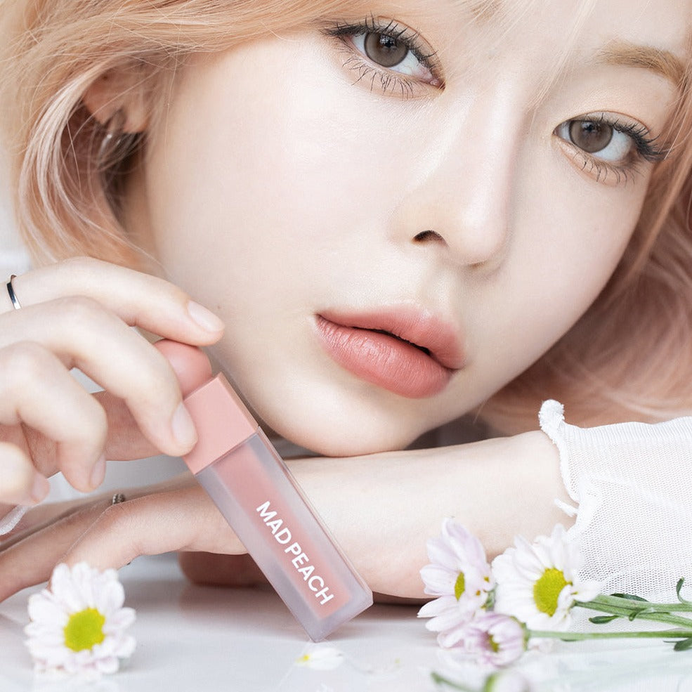 IVI MAD PEACH Smooth Fit Lip Tint Available on Seoulbazaar, your online store for trendy korean products.