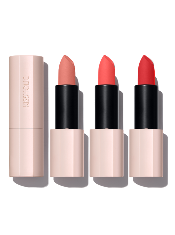 THE SAEM Kissholic Lipstick Matte 3.5g Available on Seoulbazaar, your online store for trendy korean products.