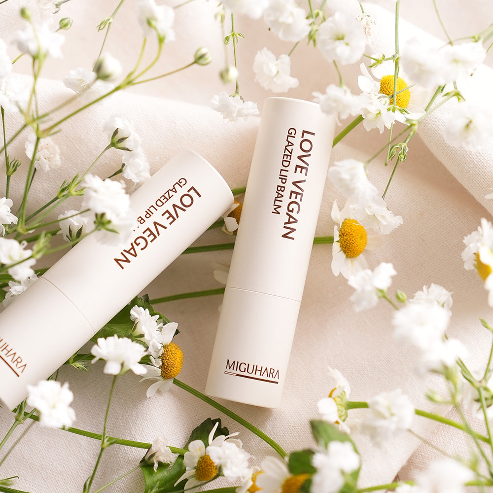 MIGUHARA Love Vegan Glazed Lip Balm Available on Seoulbazaar, your online store for trendy korean products.