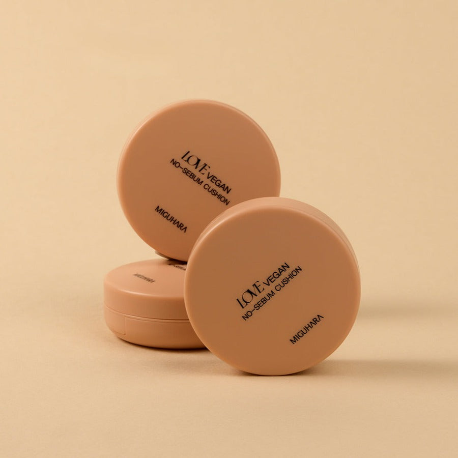 MIGUHARA Love Vegan No-Sebum Cushion Available on Seoulbazaar, your online store for trendy korean products.