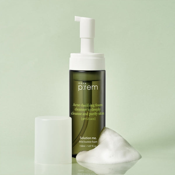 MAKE P:REM Solution Me Mild Bubble Foam 150ml Available on Seoulbazaar, your online store for trendy korean products.