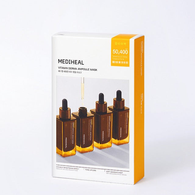 MEDIHEAL Vitamin Derma Ampoule Mask 10 sheets disponible sur Ma petite Coree, ton Eshop 100% K-beauty en direct de Seoul