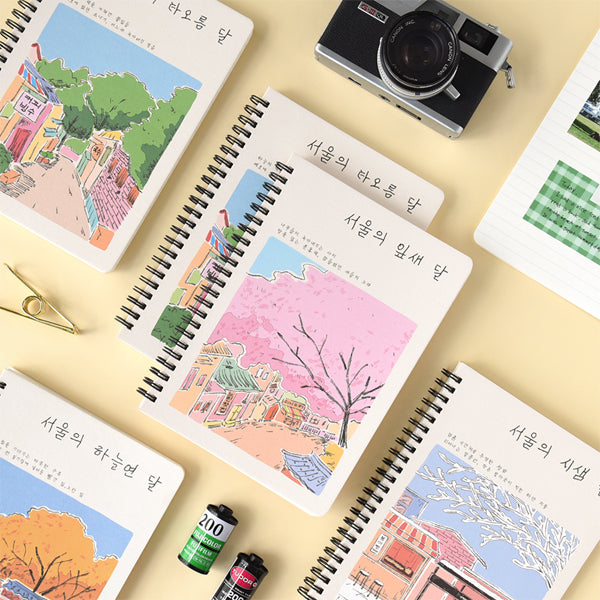 MONOLIKE Seoul's Four Season A5 Spring Line Notebook Available on Seoulbazaar, your online store for trendy korean products.