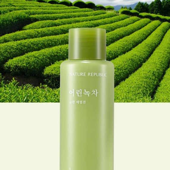 NATURE REPUBLIC Fresh Green Tea Emulsion 155ml Available on Seoulbazaar, your online store for trendy korean products.