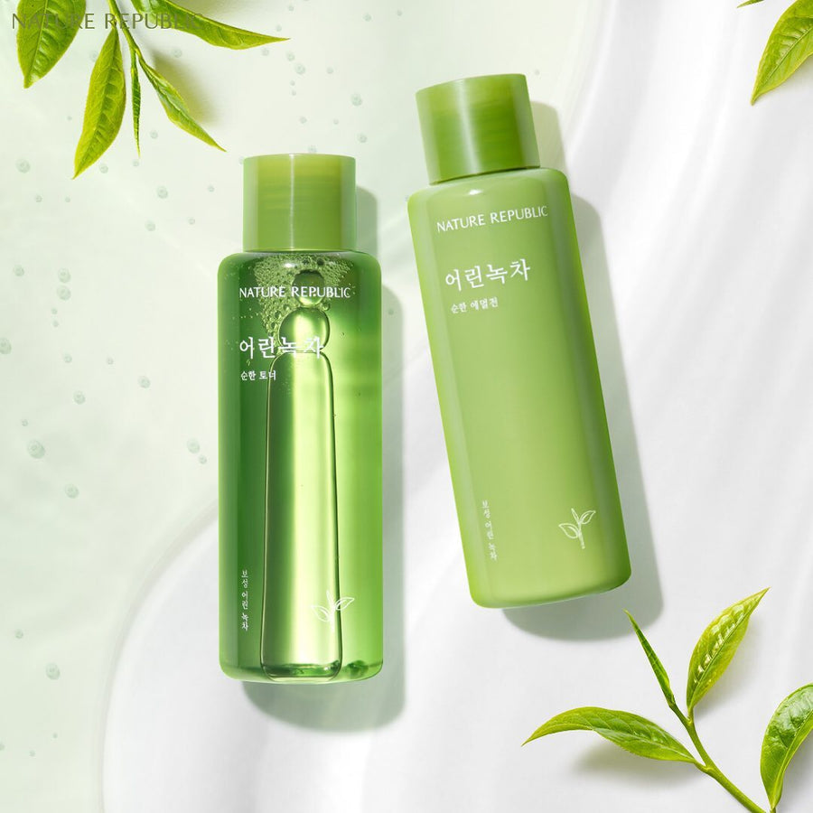NATURE REPUBLIC Young Green Tea Mild Toner 155ml disponible sur Ma petite Coree, ton Eshop 100% K-beauty en direct de Seoul