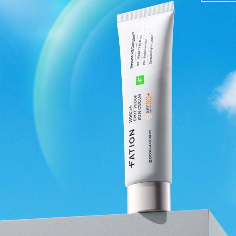 FATION Nosca9 Spot Proof Sun Cream SPF50+ 50ml Available on Seoulbazaar, your online store for trendy korean products.
