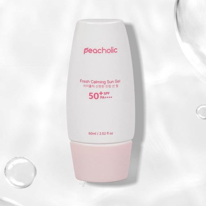 PEACHOLIC Fresh Calming Sun Gel 60ml Available on Seoulbazaar, your online store for trendy korean products.