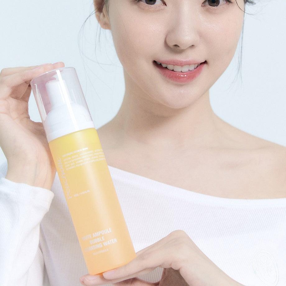 PEACHOLIC White Ampoule Bubble Cleansing Water 200ml Available on Seoulbazaar, your online store for trendy korean products.