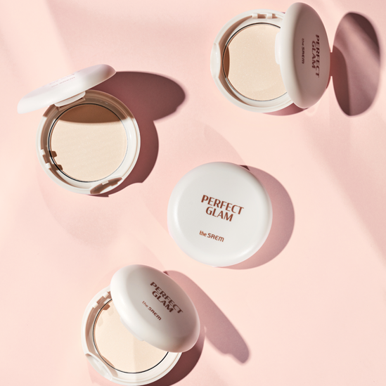 THE SAEM Perfect Glam Glow Pact 9.5g Available on Seoulbazaar, your online store for trendy korean products.