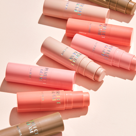 THE SAEM Perfect Glam Stick Blusher 6g Available on Seoulbazaar, your online store for trendy korean products.
