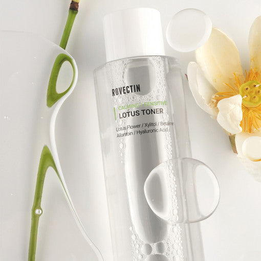 ROVECTIN Calming Lotus Toner 200ml Available on Seoulbazaar, your online store for trendy korean products.