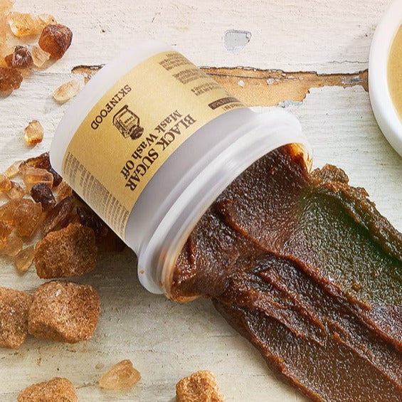 SKINFOOD Black Sugar Mask Wash Off 120g Available on Seoulbazaar, your online store for trendy korean products.