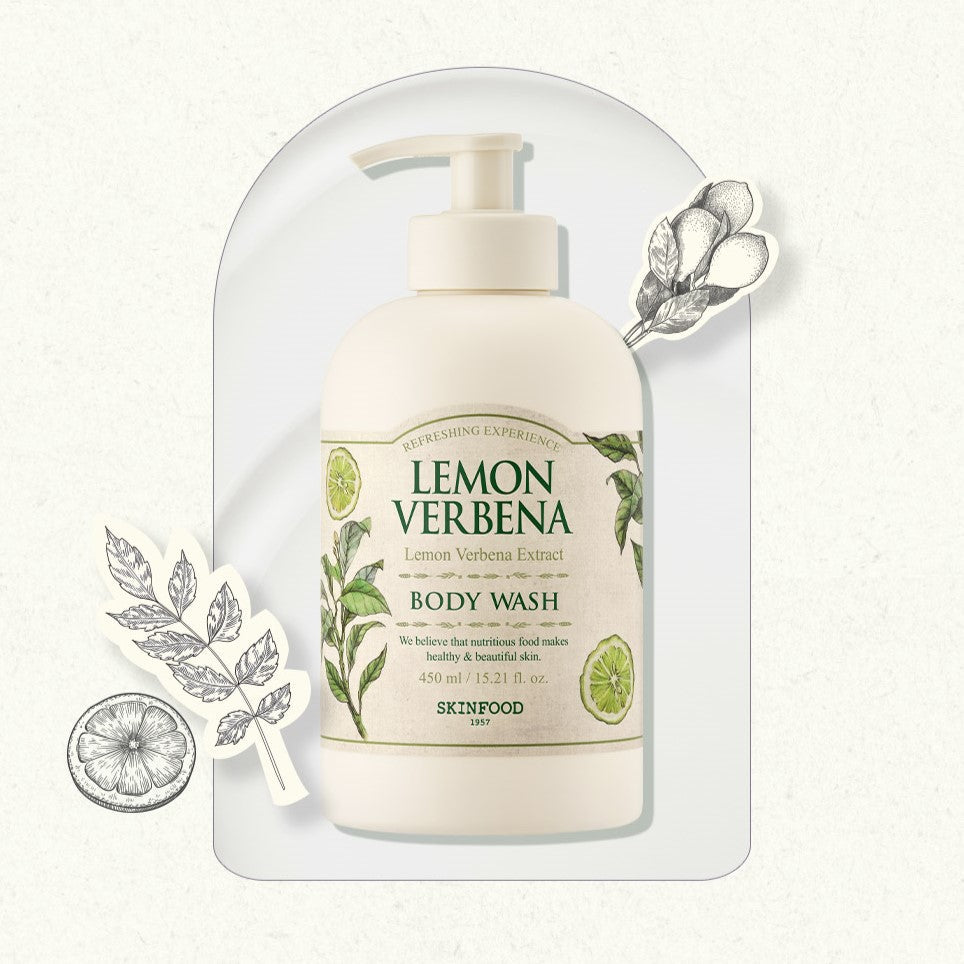 SKINFOOD Lemon Verbena Body Wash 450ml Available on Seoulbazaar, your online store for trendy korean products.