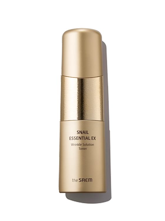 THE SAEM Snail Essential EX Wrinkle Solution Toner 150ml Available on Seoulbazaar, your online store for trendy korean products.