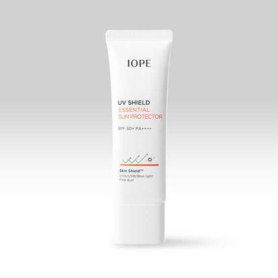 IOPE UV Shield Essential Sun Protector SPF50+ 50ml Available on Seoulbazaar, your online store for trendy korean products.