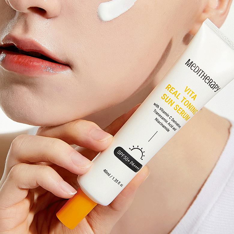 MEDITHERAPY Vita Real Toning Sun Serum 40ml Available on Seoulbazaar, your online store for trendy korean products.