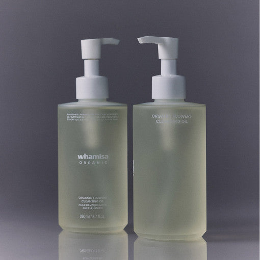 WHAMISA Organic Flowers Cleansing Oil 260ml Available on Seoulbazaar, your online store for trendy korean products.