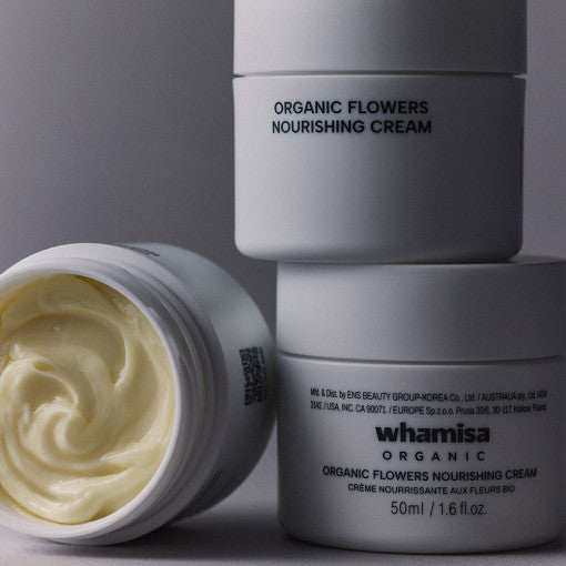 WHAMISA Organic Flowers Nourishing Cream 50ml Available on Seoulbazaar, your online store for trendy korean products.