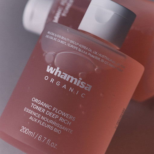 WHAMISA Organic Flowers Toner Deep Rich 200ml Available on Seoulbazaar, your online store for trendy korean products.