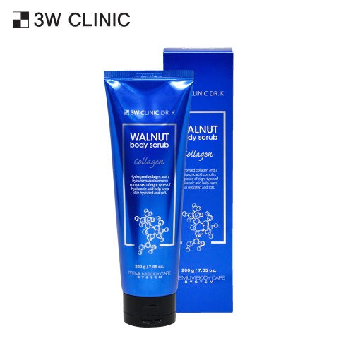 3W CLINIC Walnut Collagen Body Scrub 200g Available on Seoulbazaar, your online store for trendy korean products.