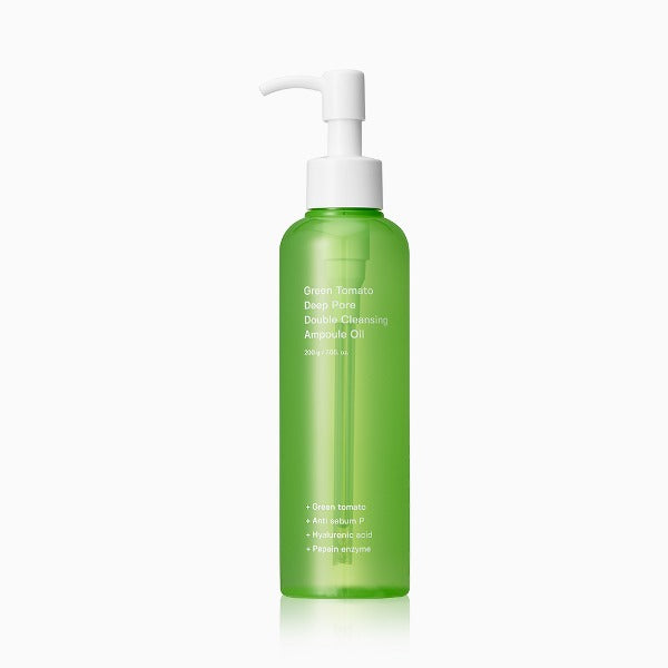 SUNGBOON EDITOR Green Tomato Deep Pore Double Cleansing Ampoule Oil 200ml Available on Seoulbazaar, your online store for trendy korean products.