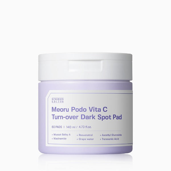 SUNGBOON EDITOR Meoru Podo Vita C Turn-Over Dark Spot Pad 140ml Available on Seoulbazaar, your online store for trendy korean products.