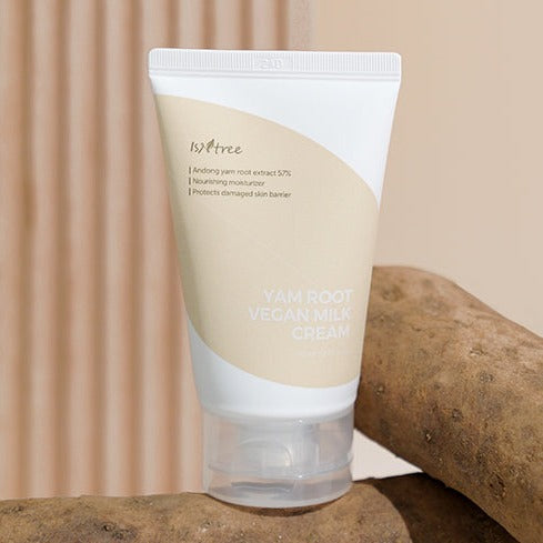 ISNTREE Yam Root Vegan Milk Cream 80ml Available on Seoulbazaar, your online store for trendy korean products.