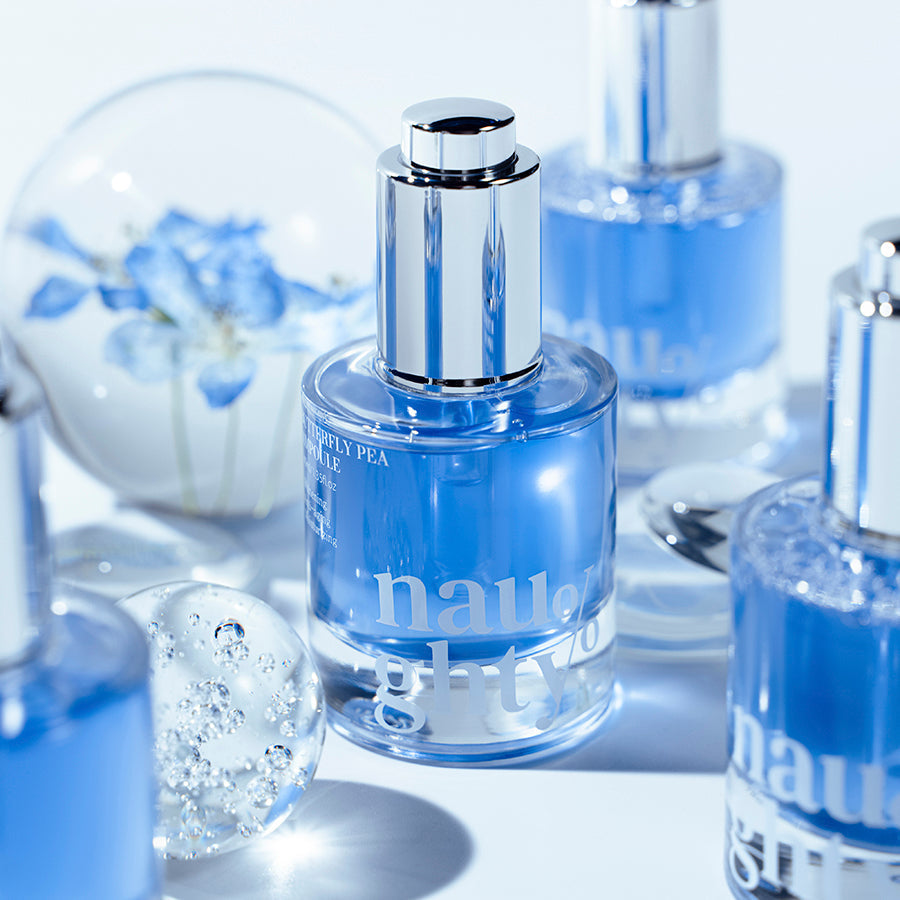 NAUGHTY PERCENT Butterfly Pea Ampoule 40ml Available on Seoulbazaar, your online store for trendy korean products.