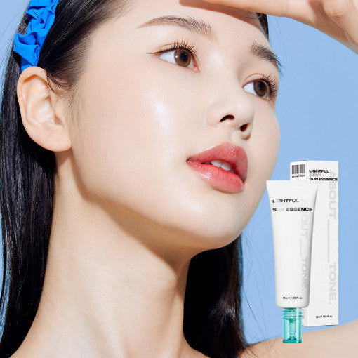 ABOUT TONE Lightful Dewy Sun Essence 50ml - v Available on Seoulbazaar, your online store for trendy korean products.