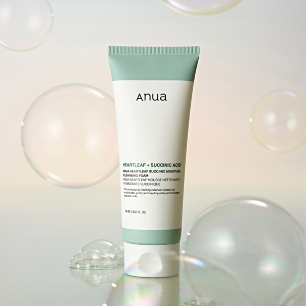 ANUA Heartleaf + Succinic Acid Moisture Cleansing Foam 150ml