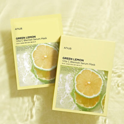 ANUA Green Lemon Vita C Blemish Mask Available on Seoulbazaar, your online store for trendy korean products.