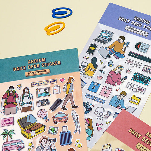 ARDIUM Daily Deco Stickers Available on Seoulbazaar, your online store for trendy korean products.
