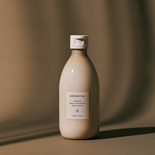 AROMATICA Embrace Neroli & Patchouli Body Lotion 300ml Available on Seoulbazaar, your online store for trendy korean products.