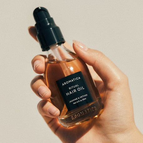 AROMATICA Ritual Jasmine & Vetiver Hair Oil 50ml Available on Seoulbazaar, your online store for trendy korean products.