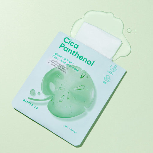 BANILA CO Blooming Youth Cica-Panthenol Mask Available on Seoulbazaar, your online store for trendy korean products.