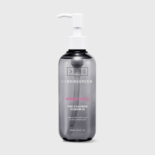 BRINGGREEN Bamboo Charcoal Pore & Blackhead Cleansing Oil 200ml Available on Seoulbazaar, your online store for trendy korean products.